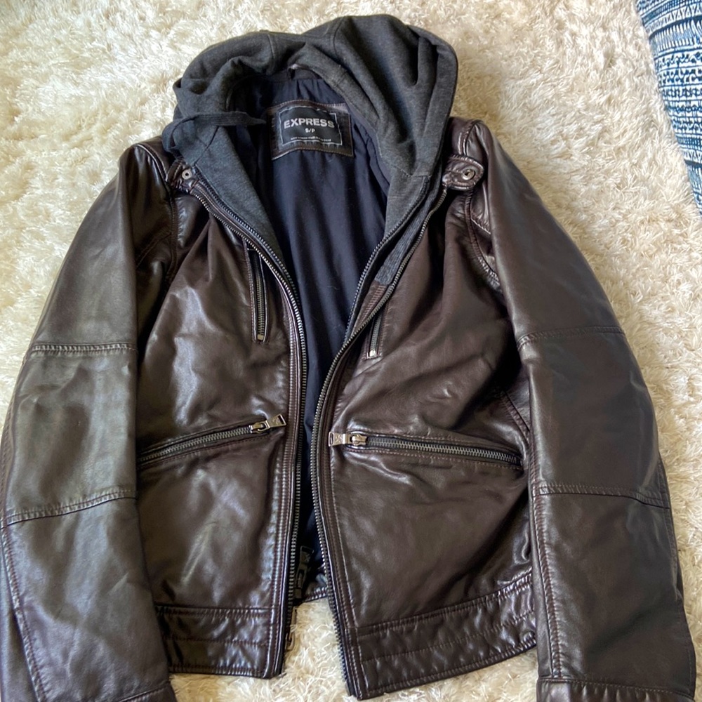 Faux leather jacket